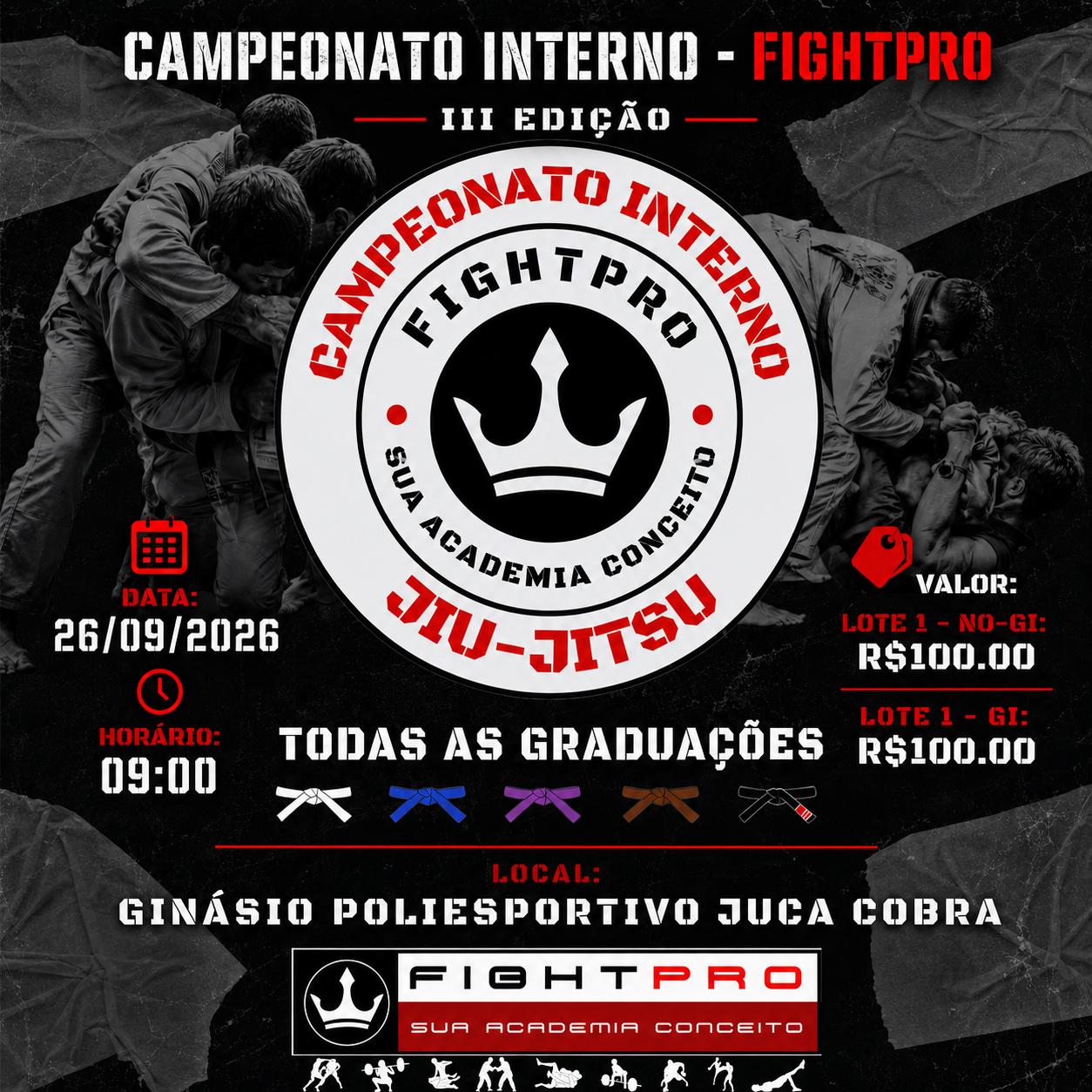 Cartaz de CAMPEONATO INTERNO - FIGHTPRO